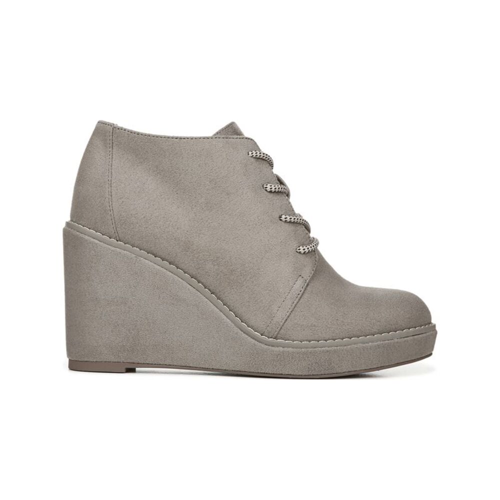CARLOS BY CARLOS SANTANA Womens Gray Up Cold Weather Wills Wedge Shootie 11 M - Picture 2 of 4